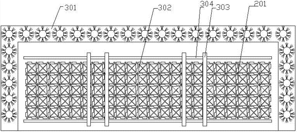 Multifunctional ecological green-shade parking lot