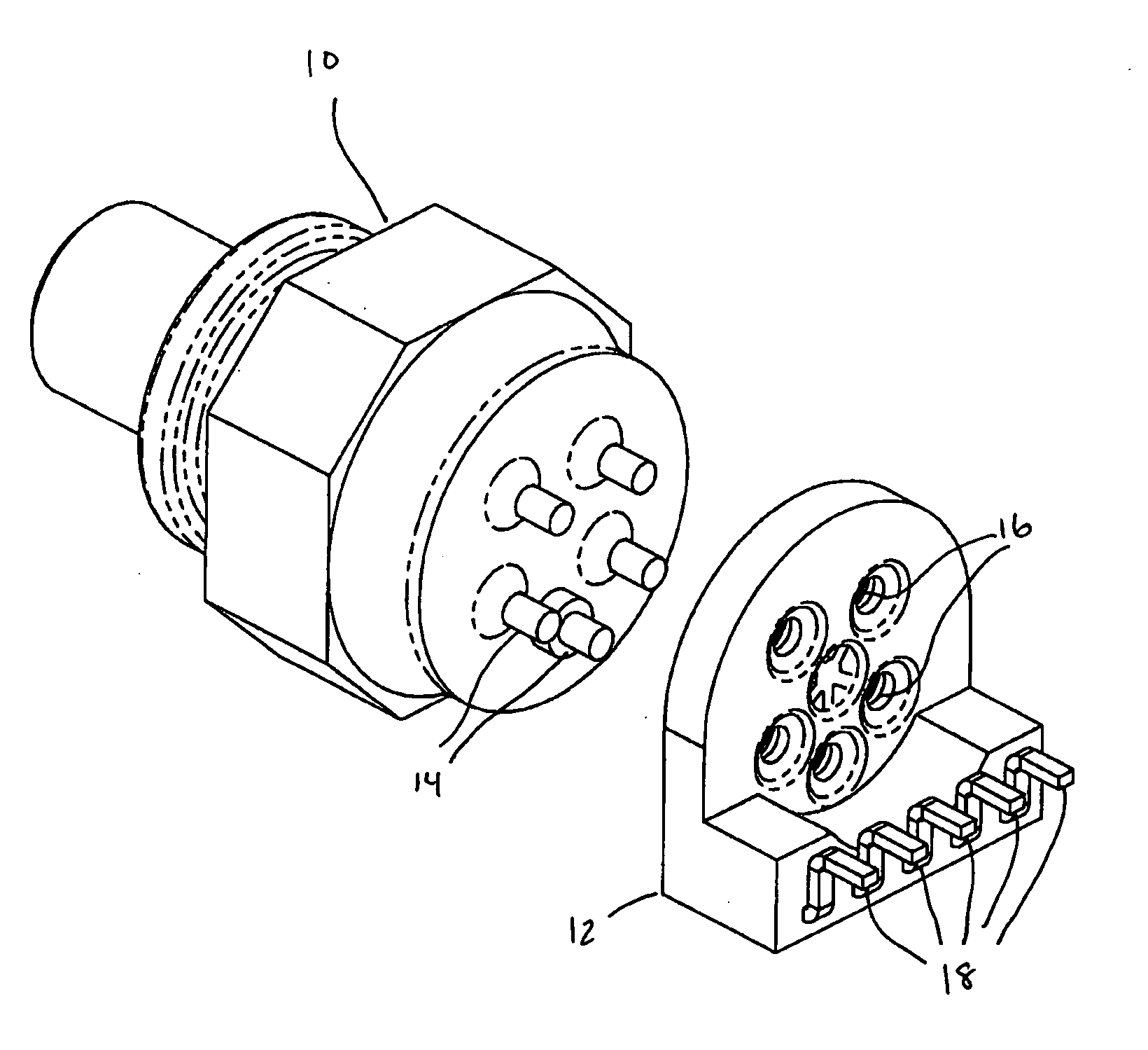 Lead frame for connecting optical sub-assembly to printed circuit board