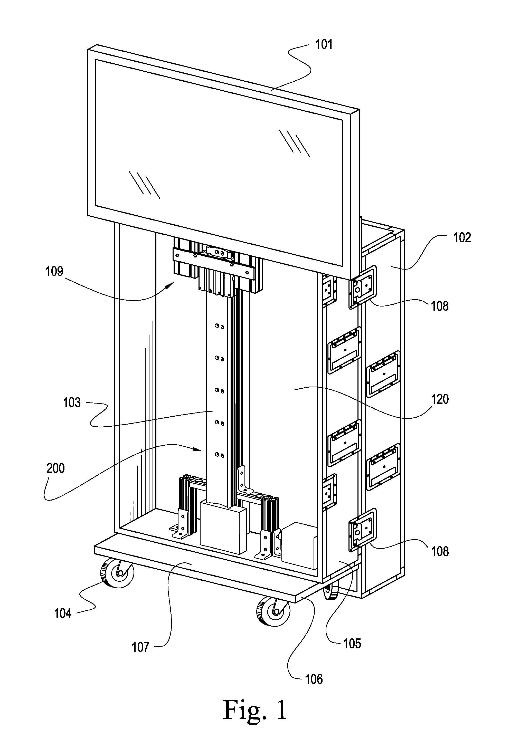 Transportable deployable display apparatus