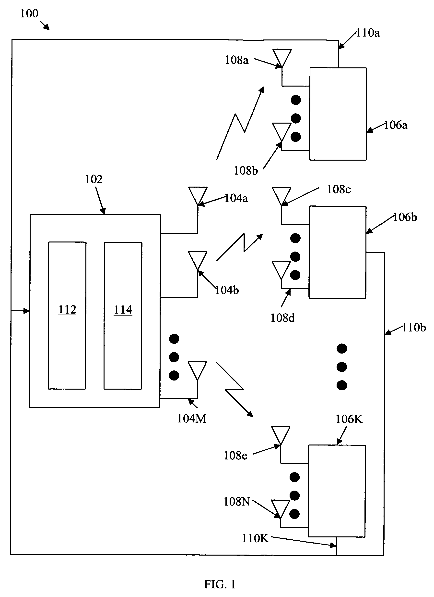 Multi-user downlink linear MIMO precoding systems