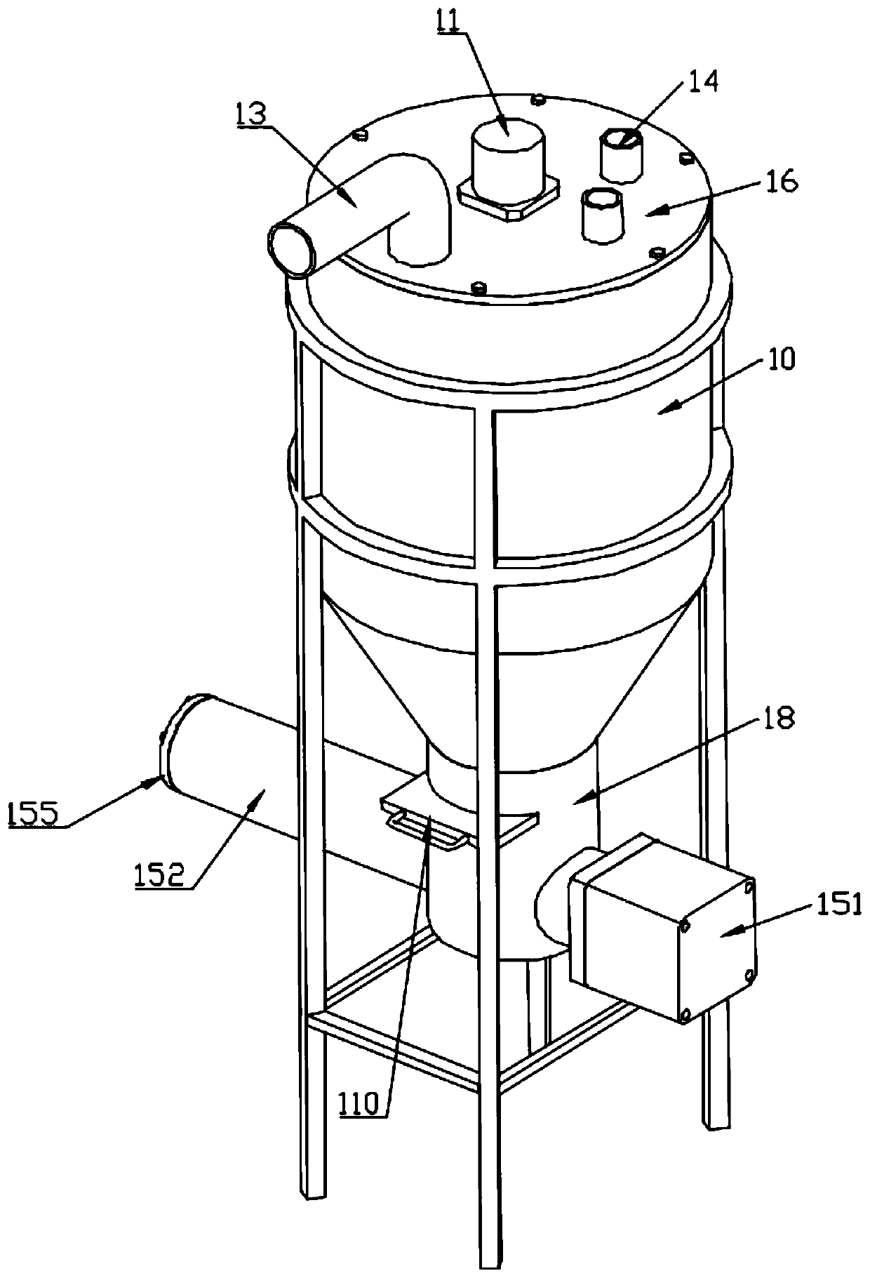 Building waste treatment system