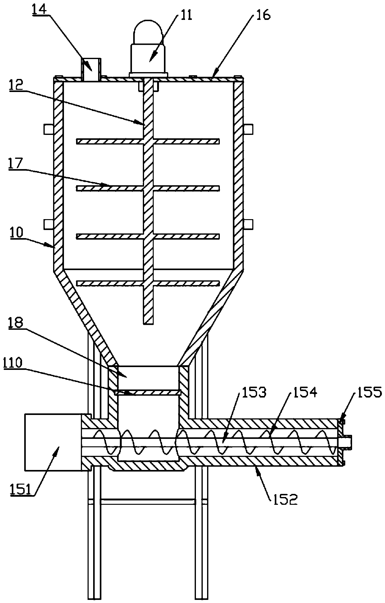 Building waste treatment system