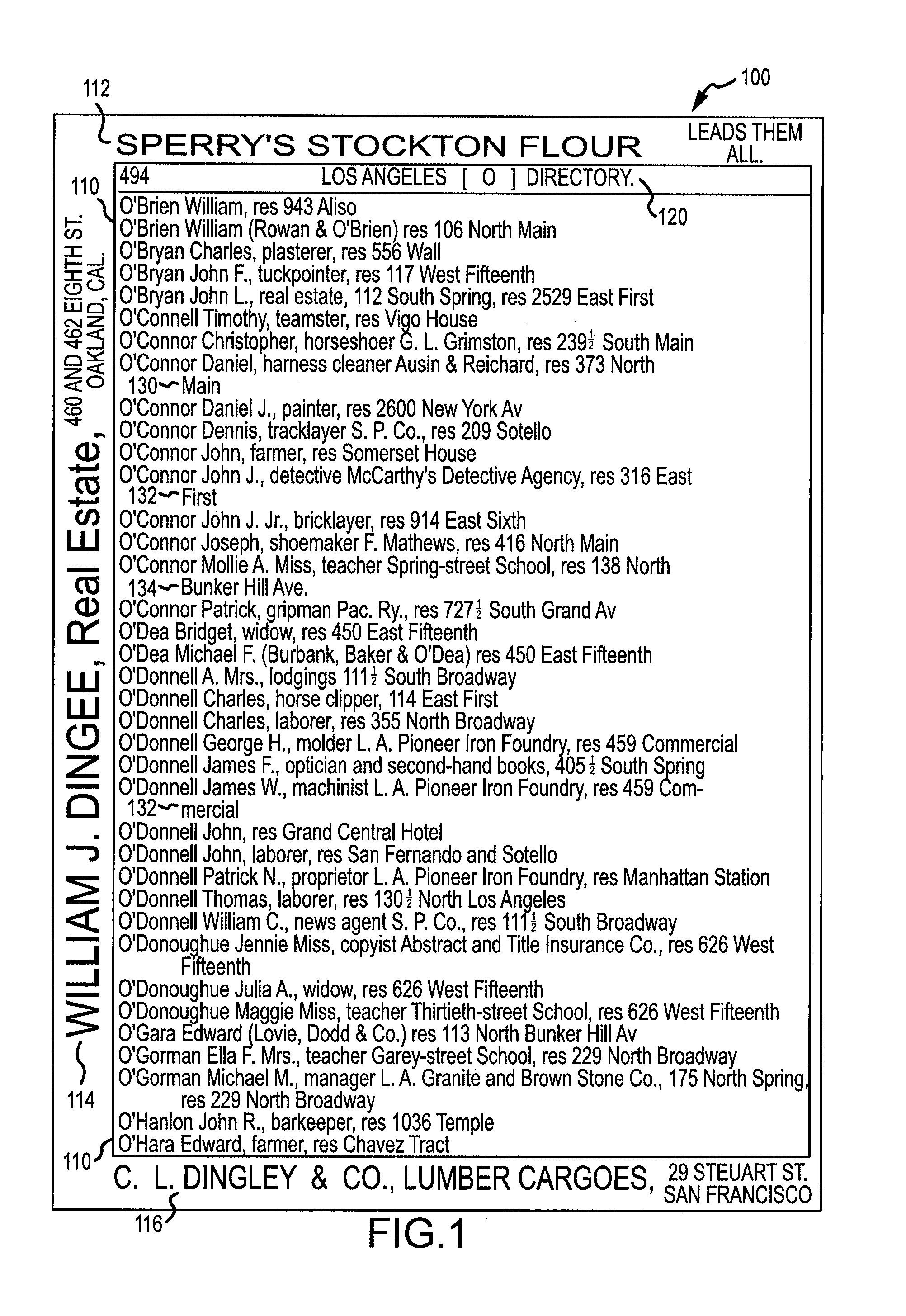 System and method for extracting categories of data