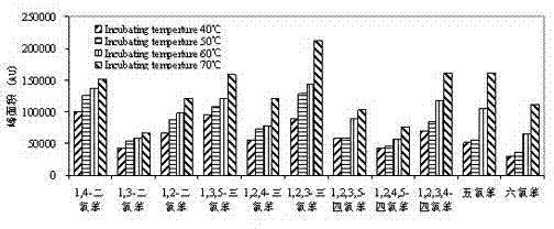 Method for catching and detecting static headspace gas chromatography electrons of eleven chlorobenzene compounds in water