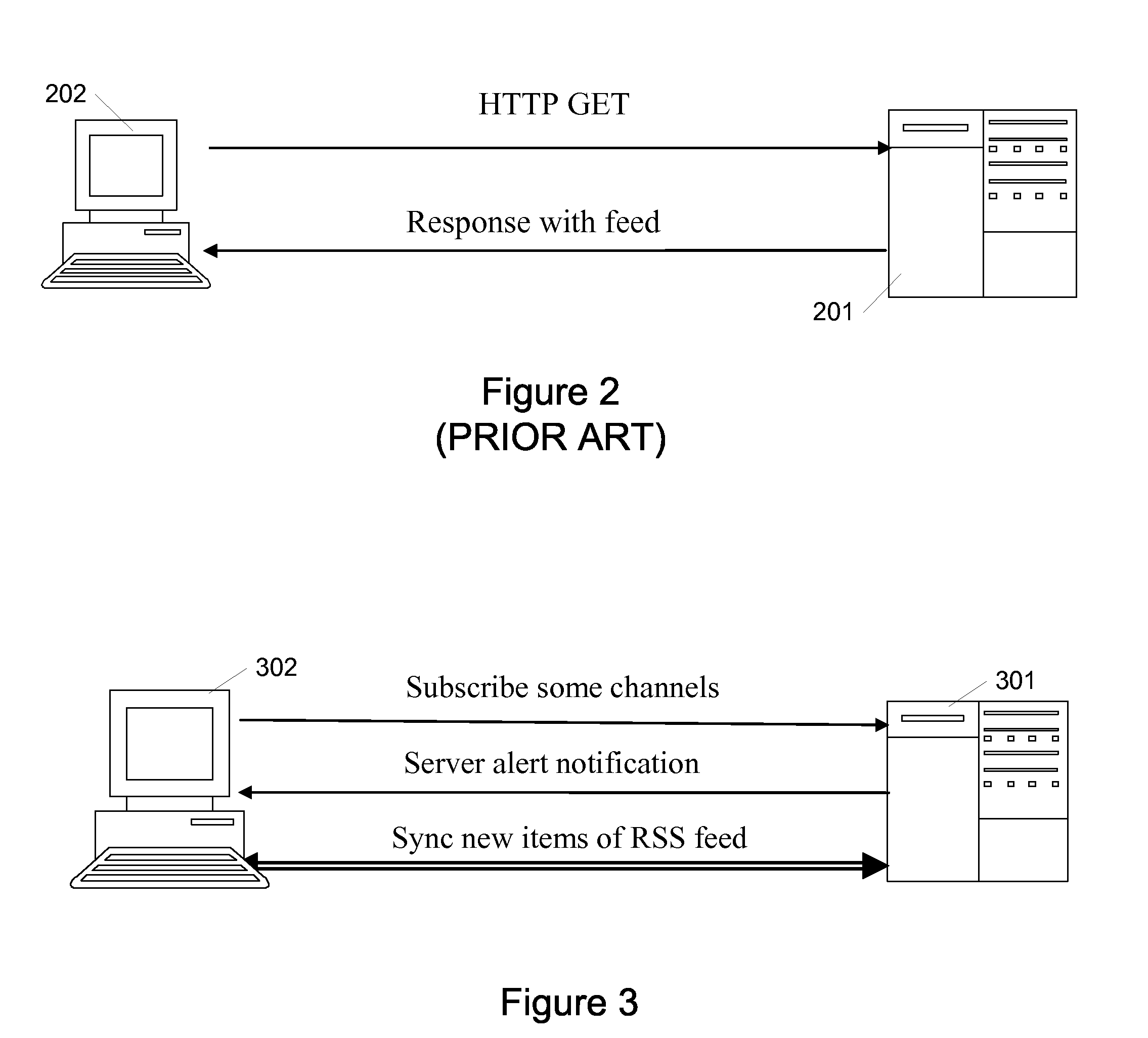 System and method for updating information feeds