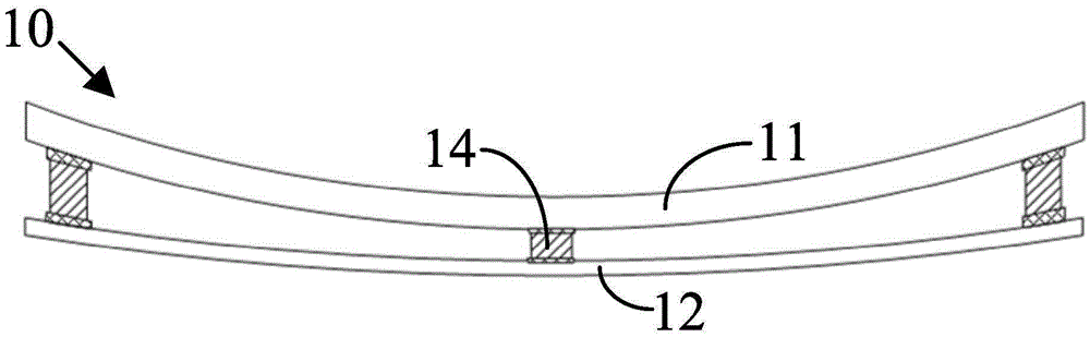 Curved-surface liquid crystal display panel and liquid crystal display panel