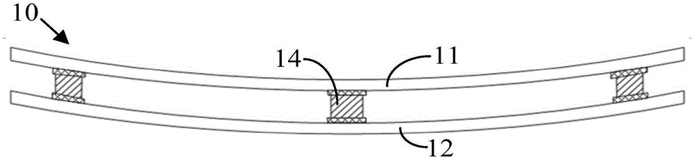 Curved-surface liquid crystal display panel and liquid crystal display panel