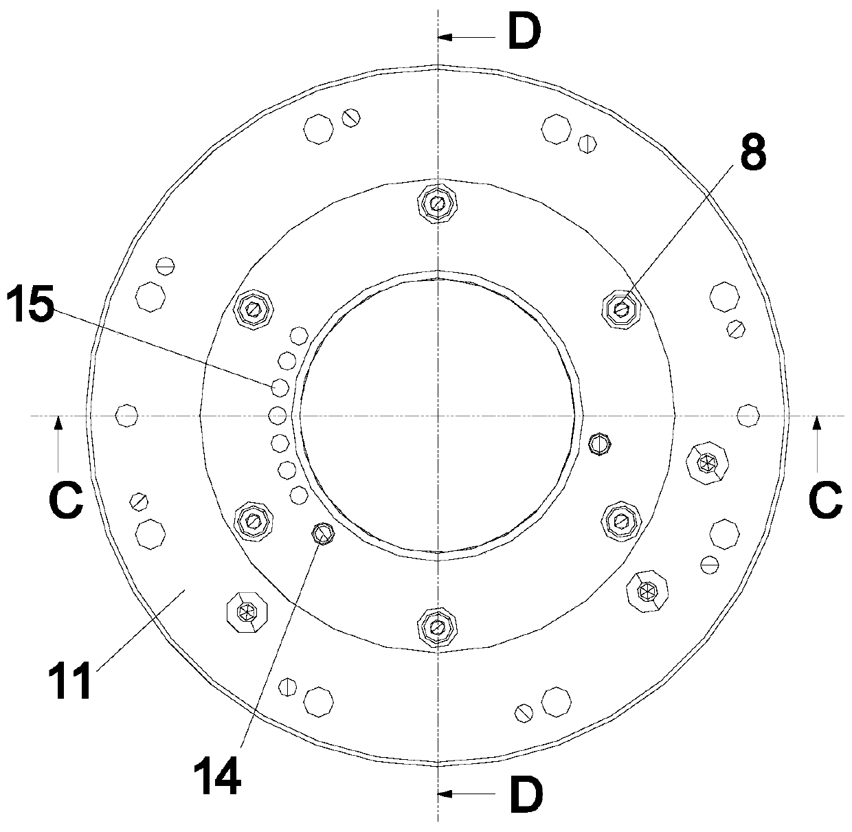 Tilting pad supporting bearing for acceleration gear box