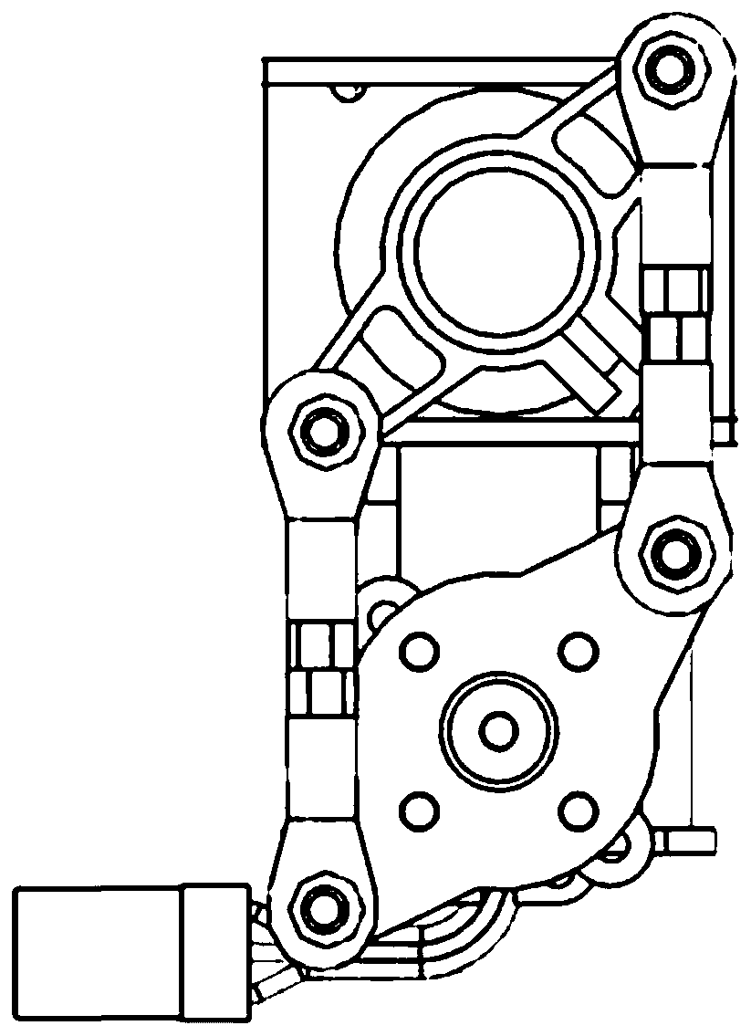 Rotor tilting device for four-axis unmanned aerial vehicle