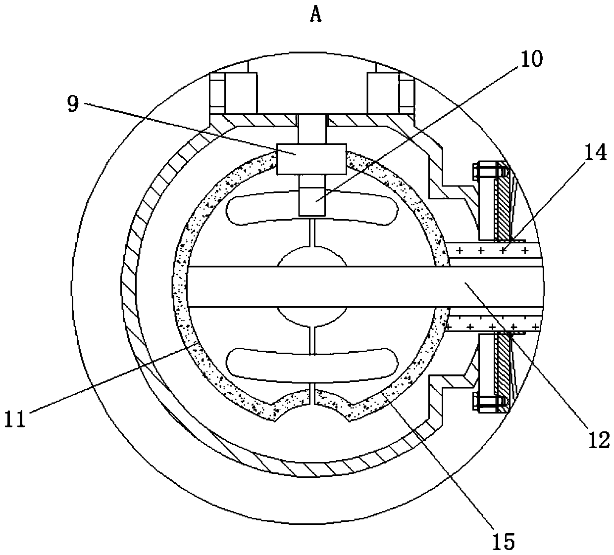 Novel material drying device based on dual-grooved-wheel transmission mechanism