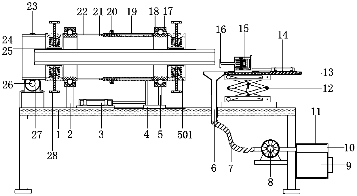 Pipe orifice grinding device for metal pipe machining