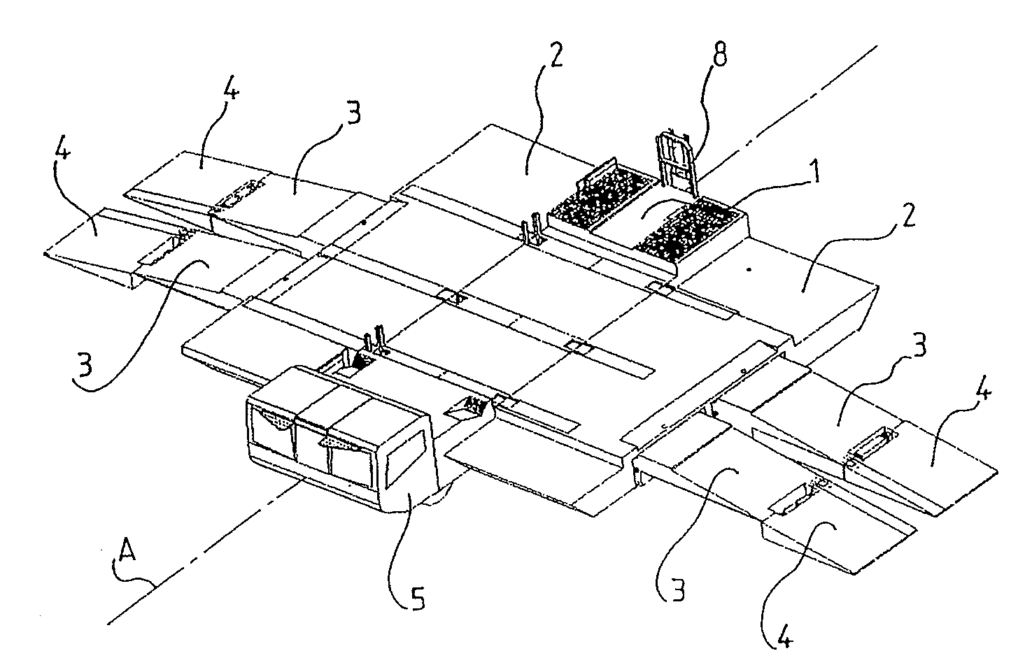 Amphibious vehicle for breaching a water-filled opening