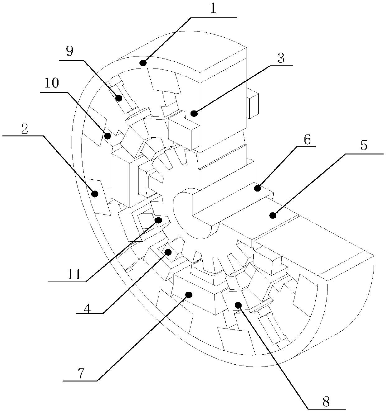 A permanent magnet bias bearingless switched reluctance starter/generator