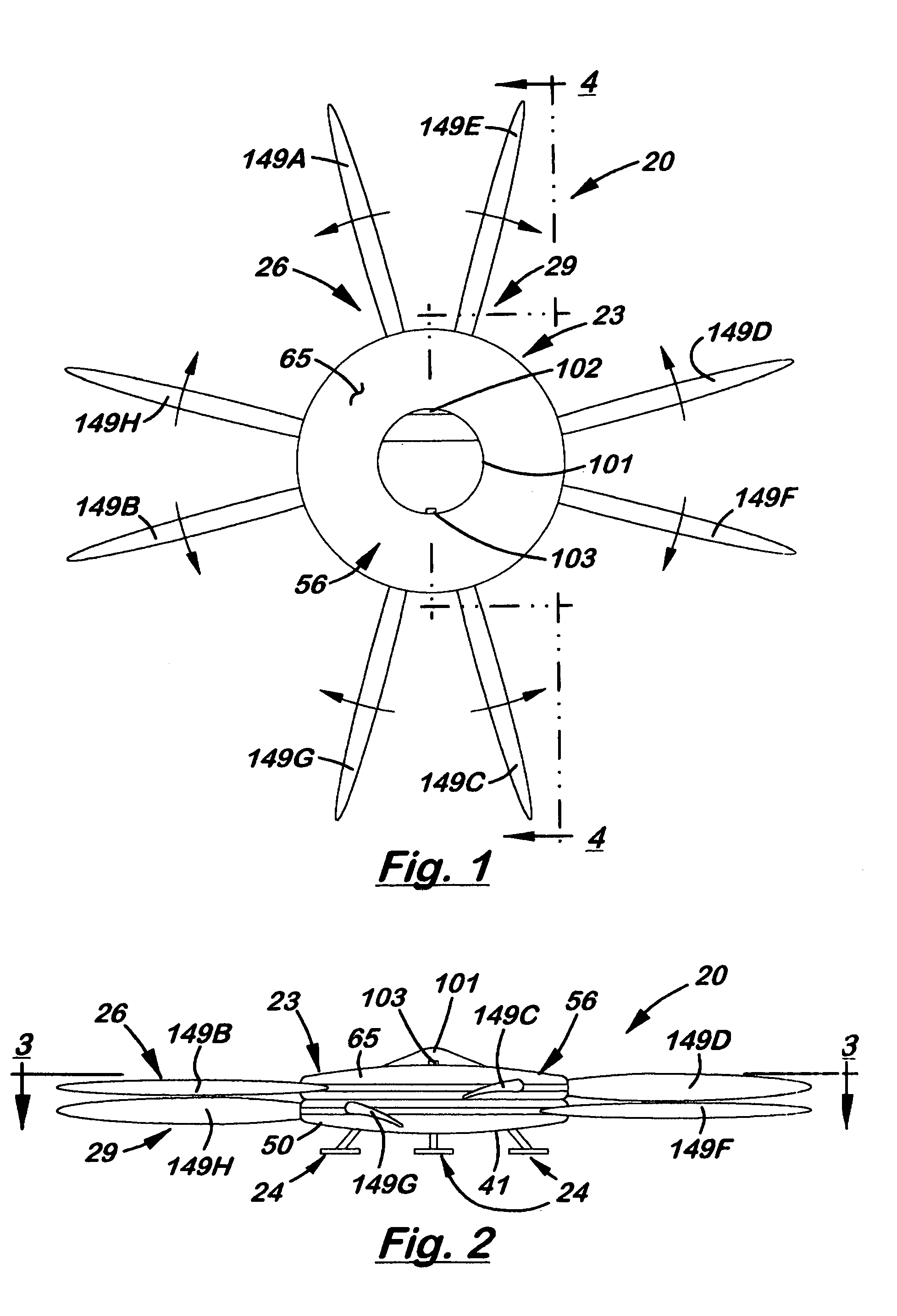 Rotorcraft having coaxial counter-rotating rotors which produce both vertical and horizontal thrust and method of controlled flight in all six degrees of freedom