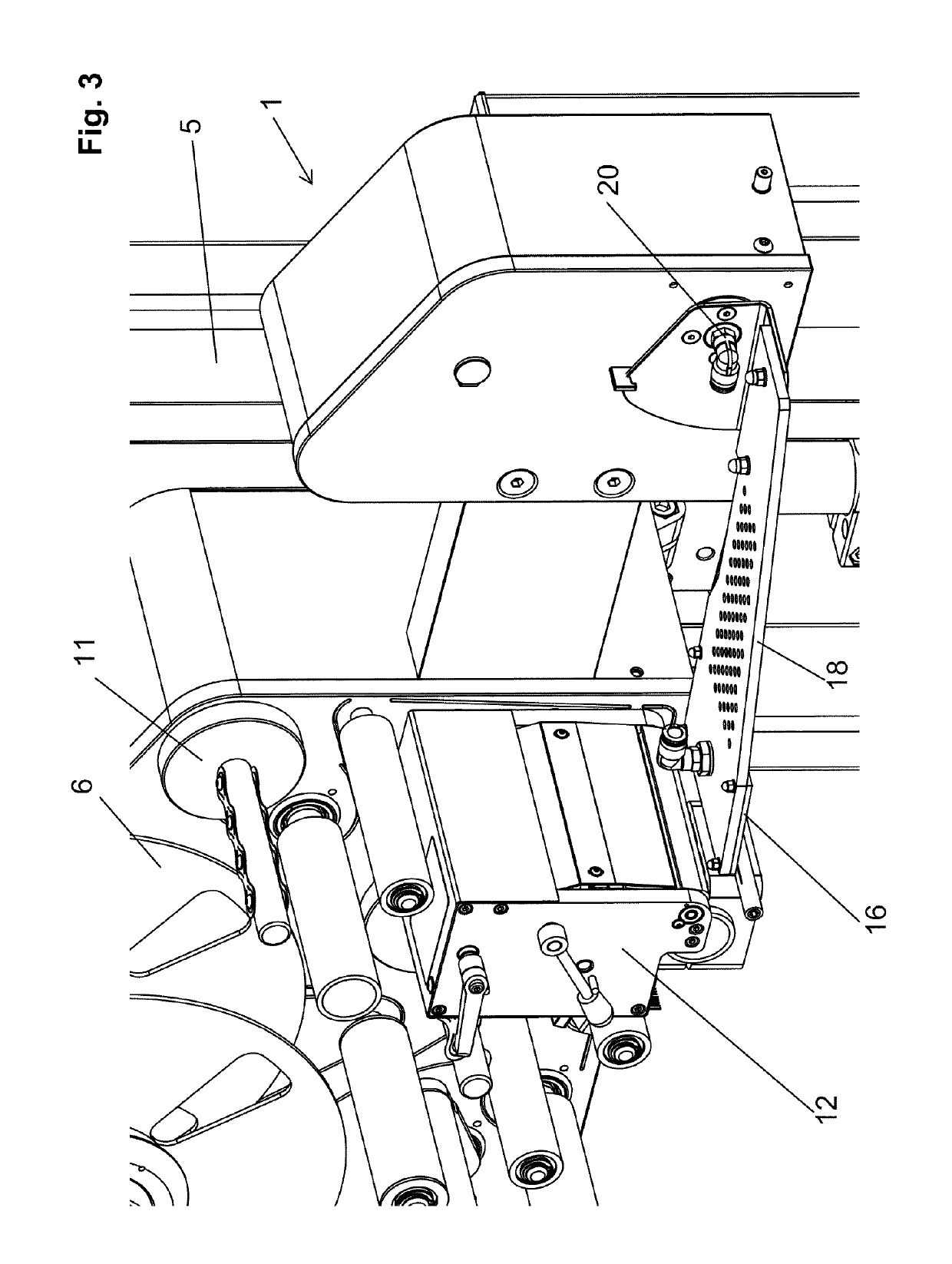 Device for printing, severing and applying self-adhesive flat structures, in particular labels