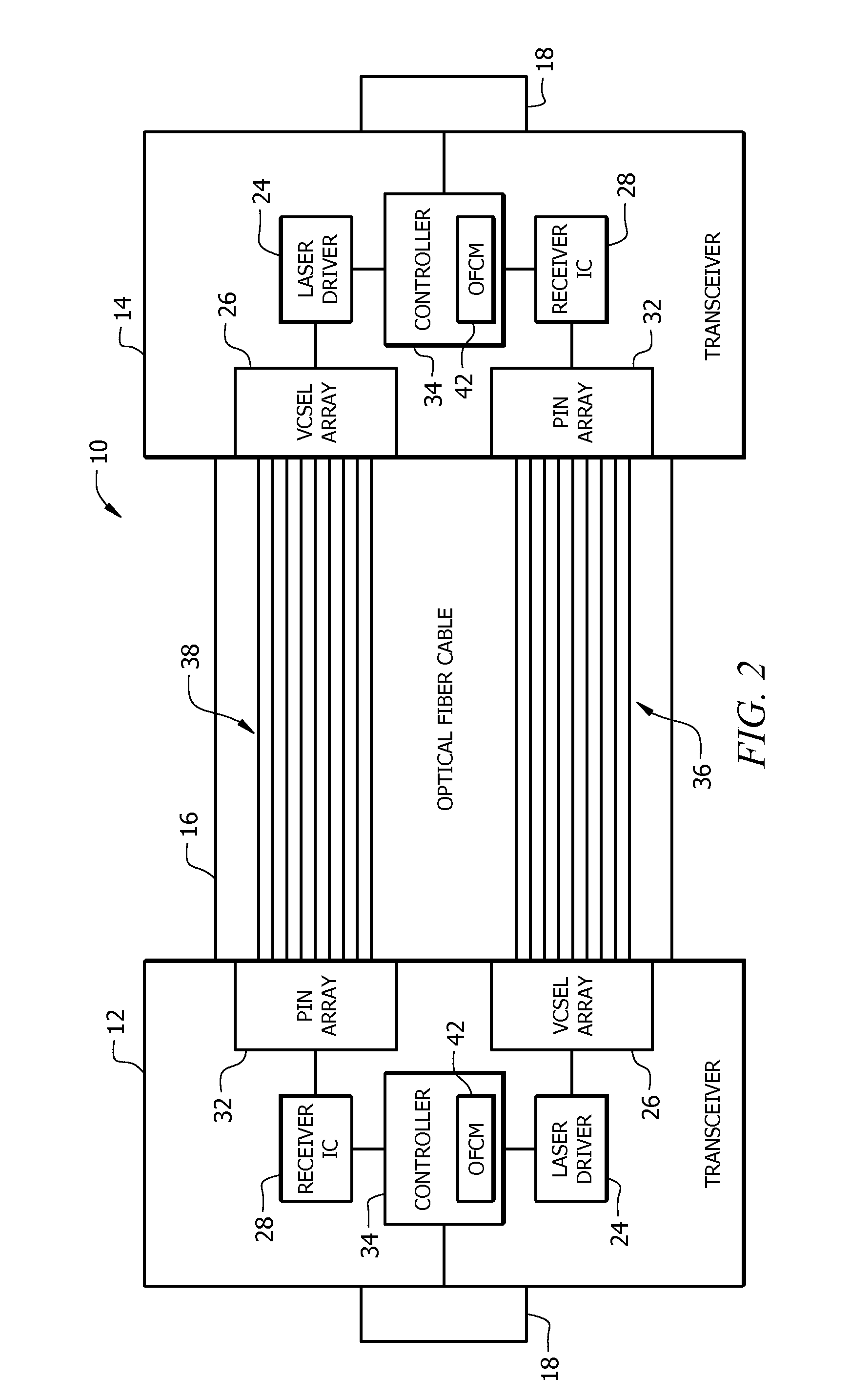 Active optical cable apparatus and method for detecting optical fiber breakage