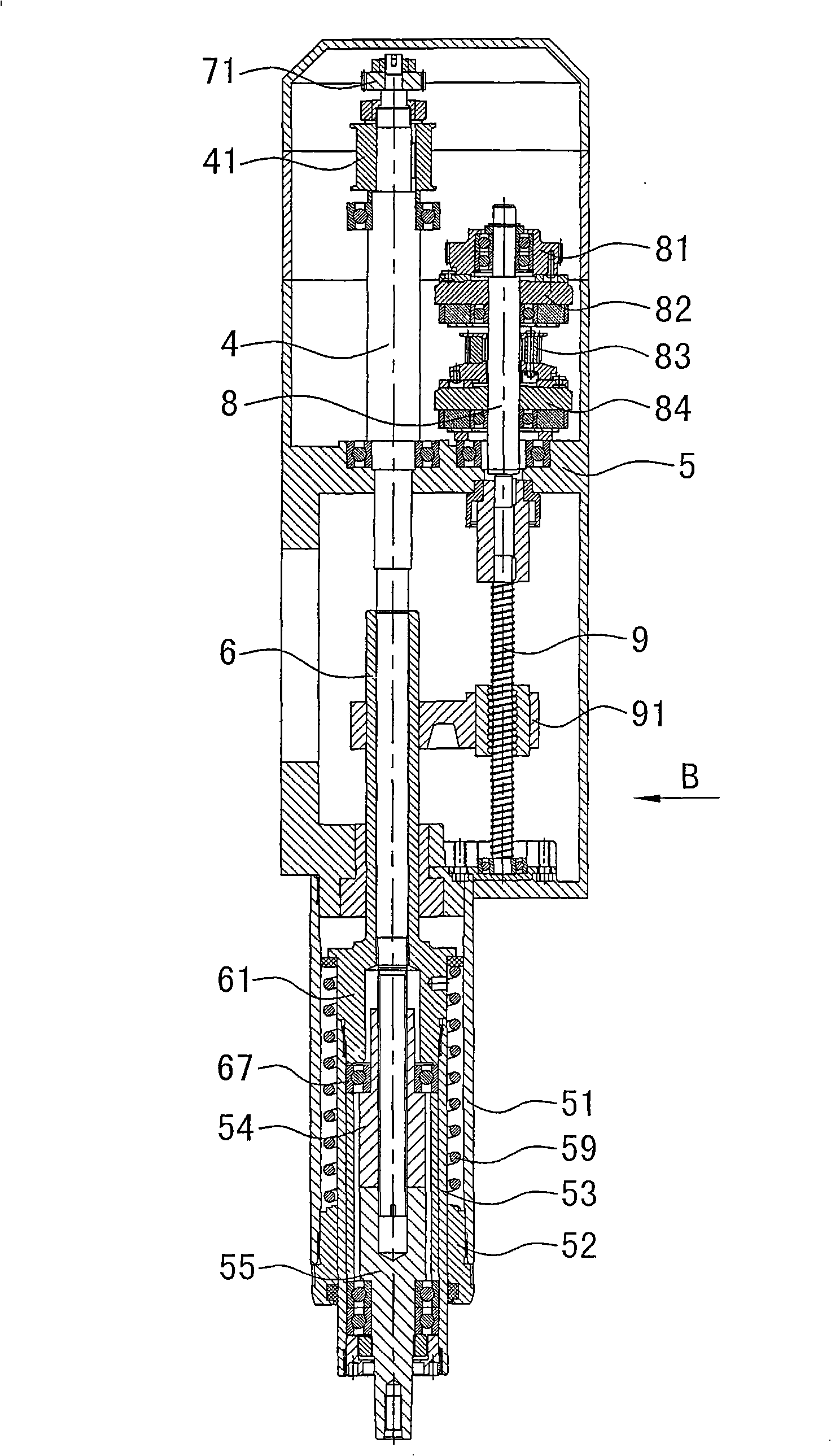 Dual-speed self-tapping machine tool