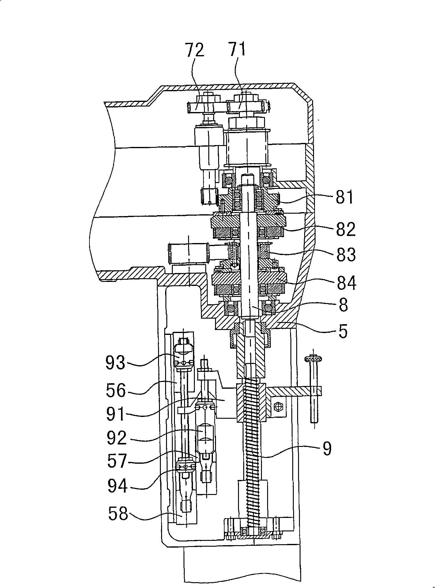 Dual-speed self-tapping machine tool