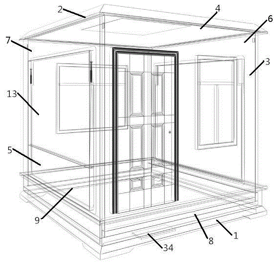 Worm-type portable folding house