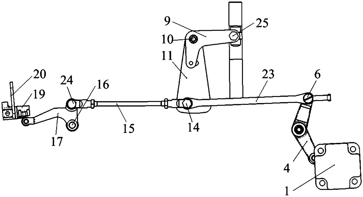 Presser foot lifting device