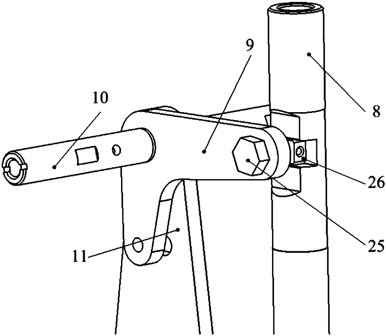 Presser foot lifting device