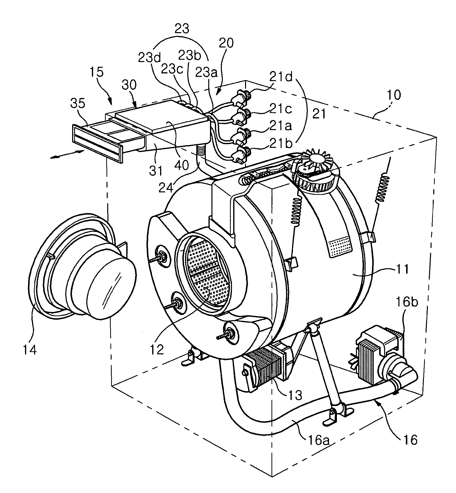 Washing machine having detergent supply device