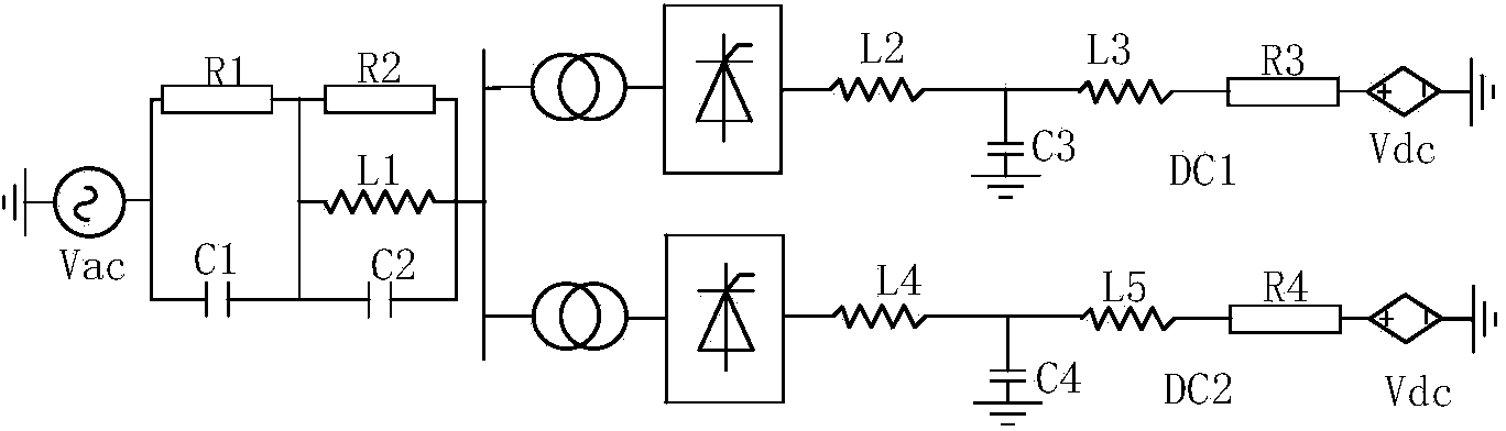 Method for judging harmonic instability of double-circuit parallel high-voltage direct-current power transmission system