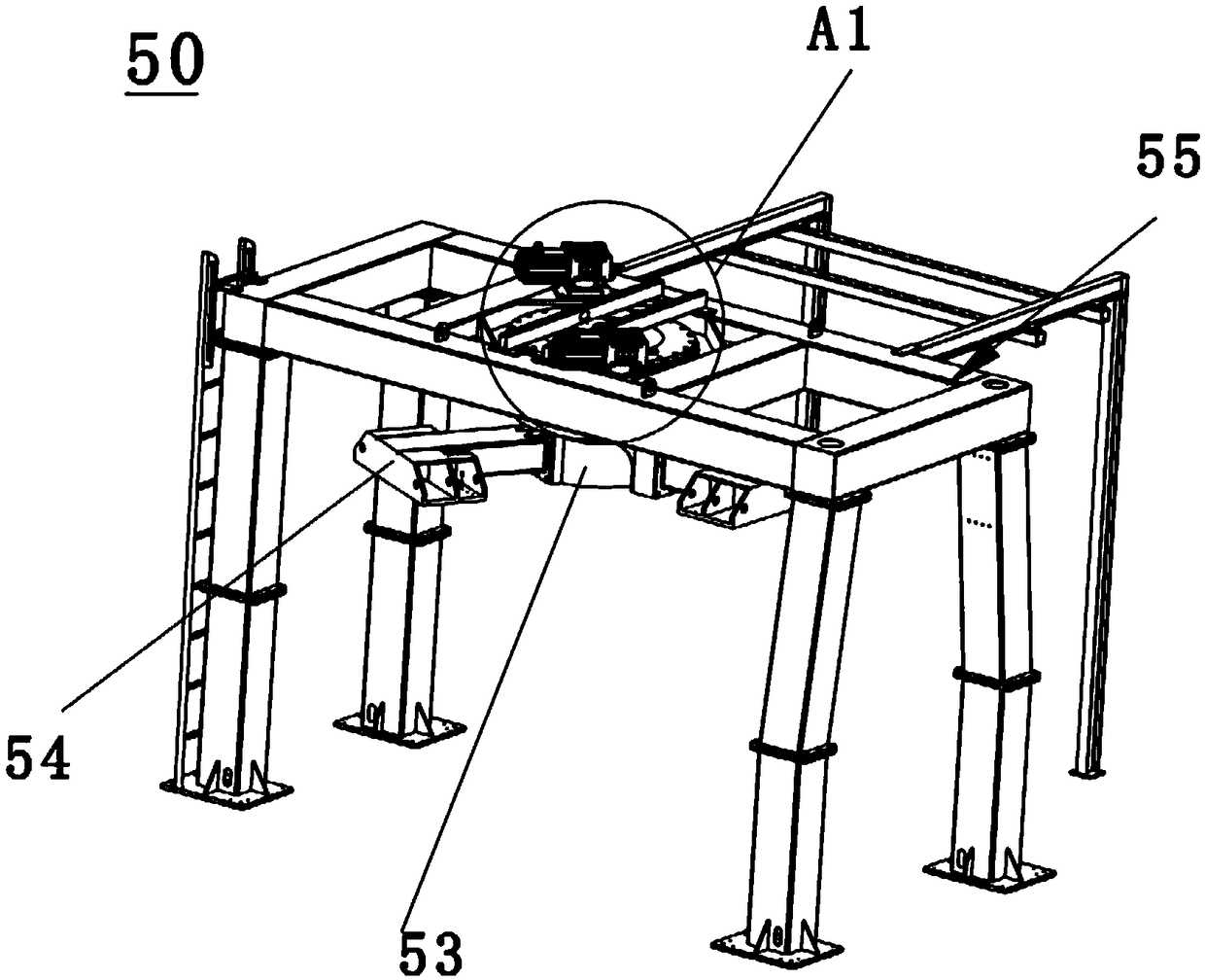 Efficient multi-station casting machine and casting method thereof