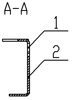 Full face type pulling plate and clamping piece structure