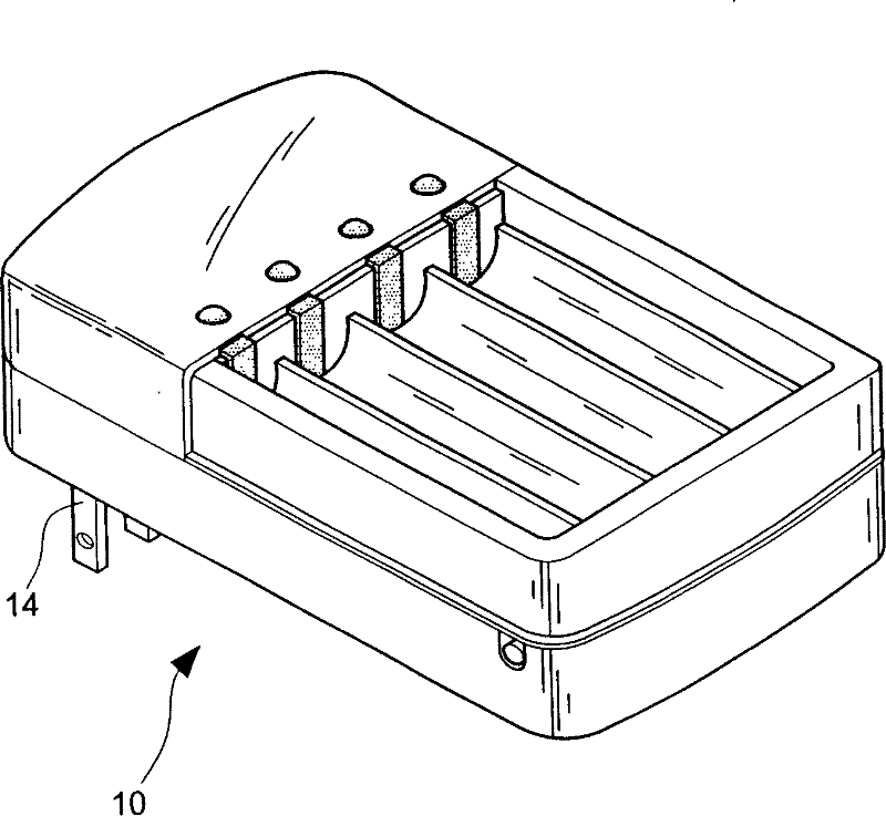 Nickel-hydrogen and nickel-cadmium cell series type automatic changing speed charger