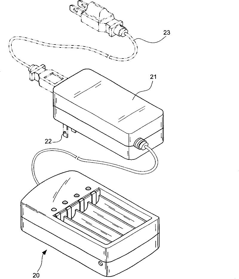 Nickel-hydrogen and nickel-cadmium cell series type automatic changing speed charger