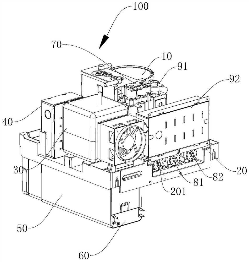 Water path system of drinking equipment and drinking equipment