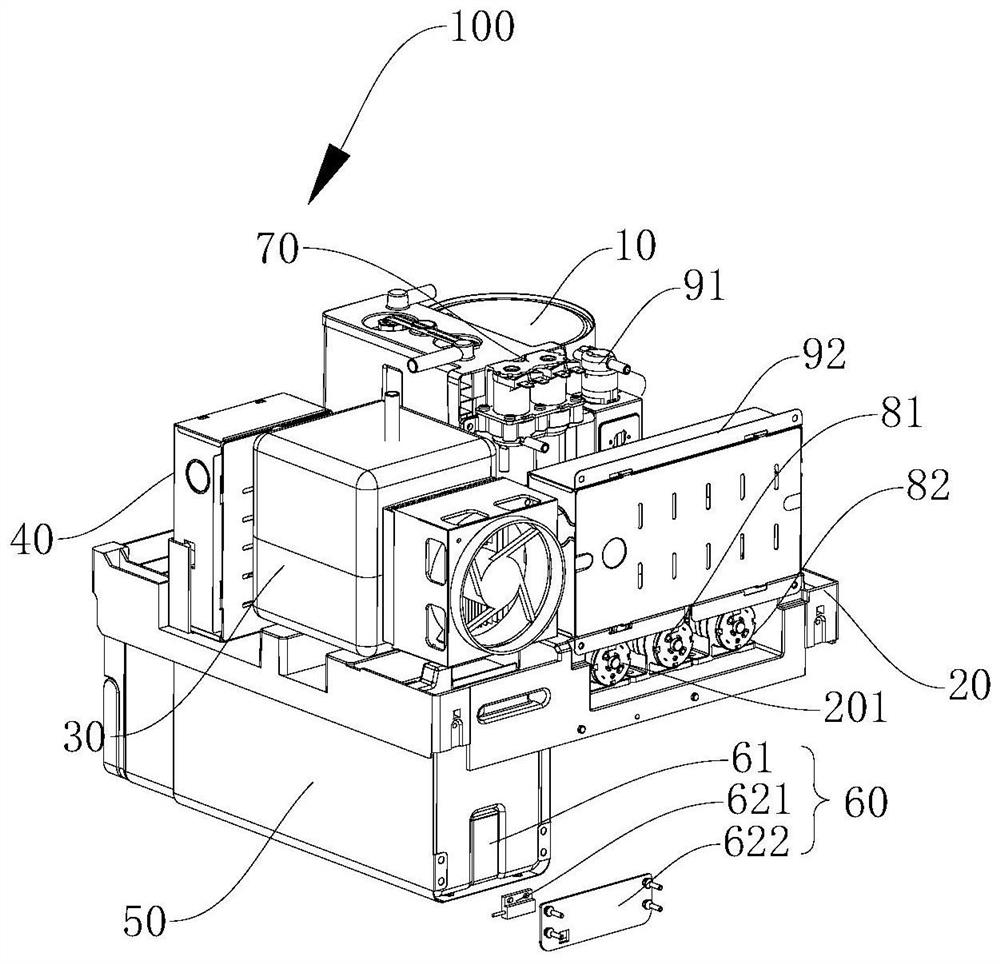 Water path system of drinking equipment and drinking equipment