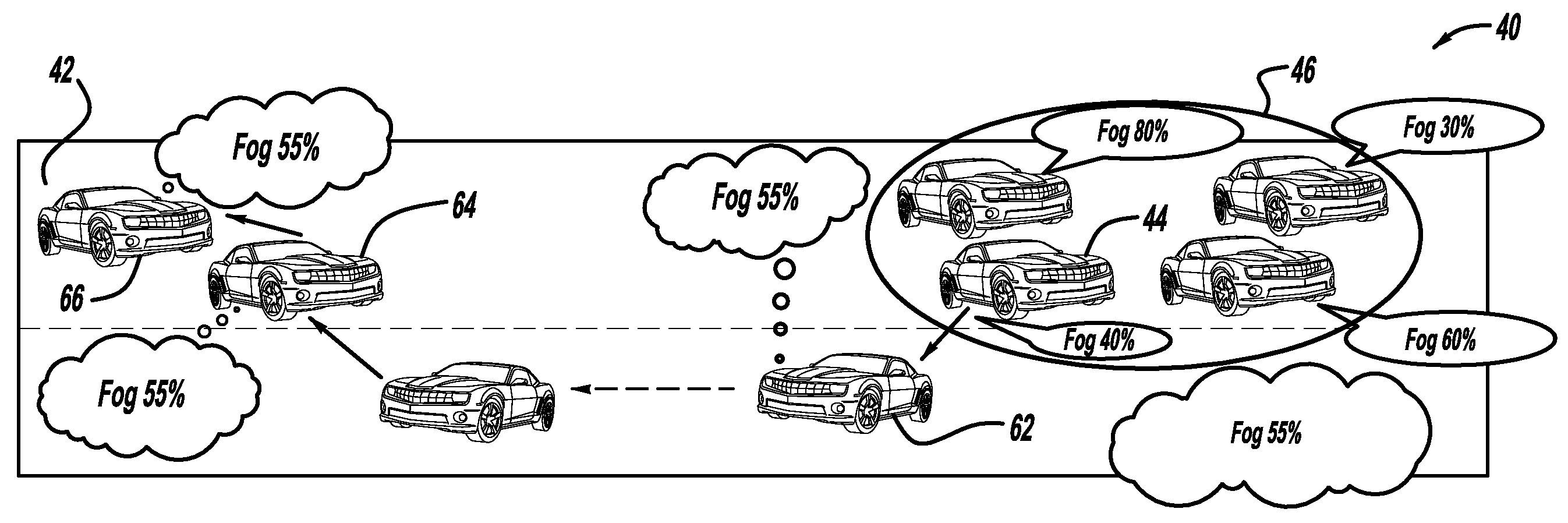 Using v2x-based in-network message generation, aggregation, distribution and processing protocols to enable road hazard condition warning applications