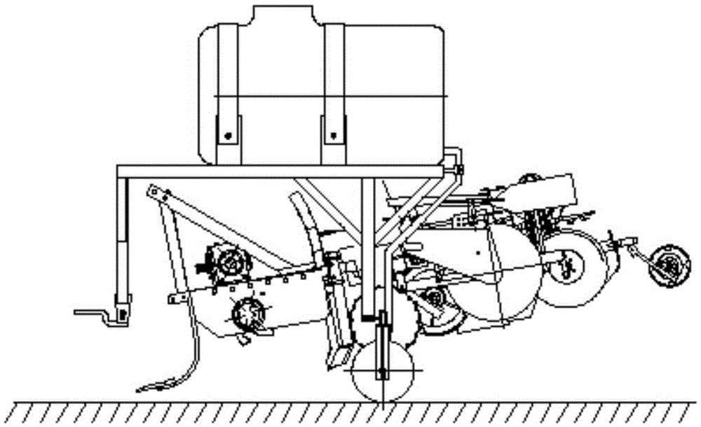 Towed, suspended and assembled duplex sweet potato transplanting machine capable of carrying water