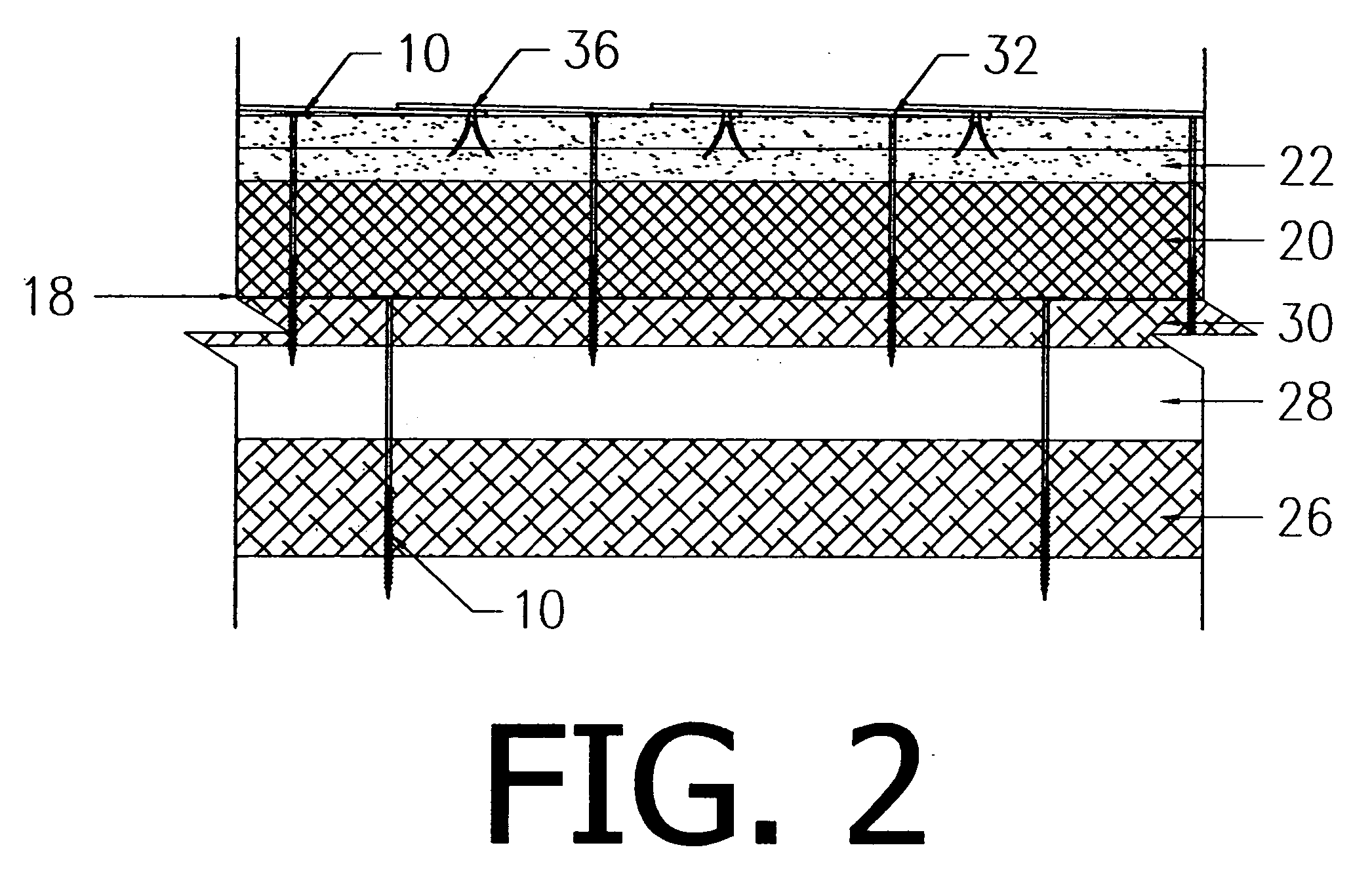 Low noise roof deck system