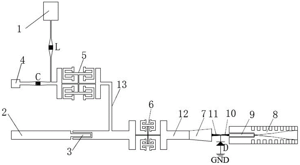 Millimeter wave and terahertz sixteenth harmonic mixer based on avalanche diode