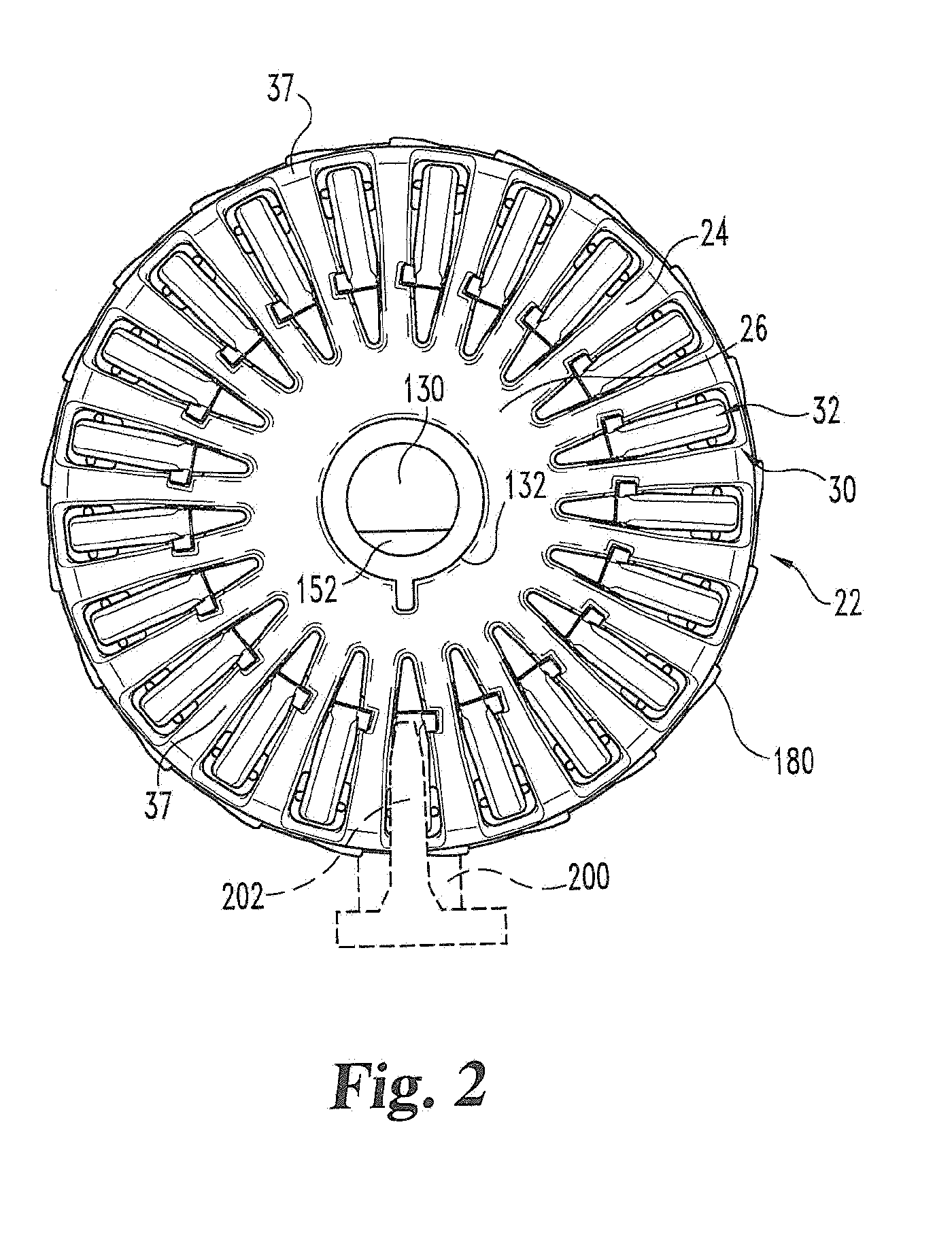 Cartridge with multiple injection needles for a medication injection device