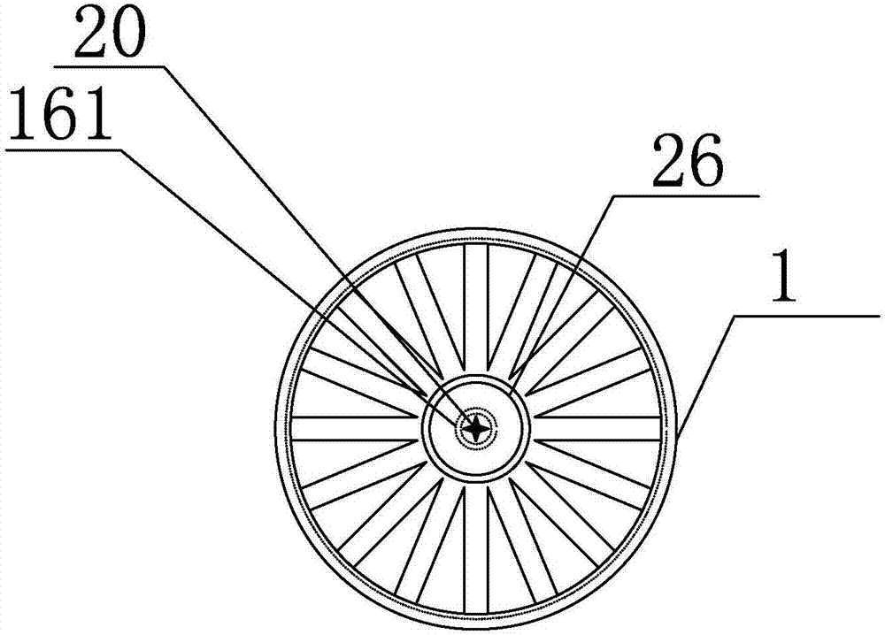 Magnetic buckle-connection type and rotary movable pin-contained self-locking elevating side shaft cylinder casing-equipped mop cleaning and drying device