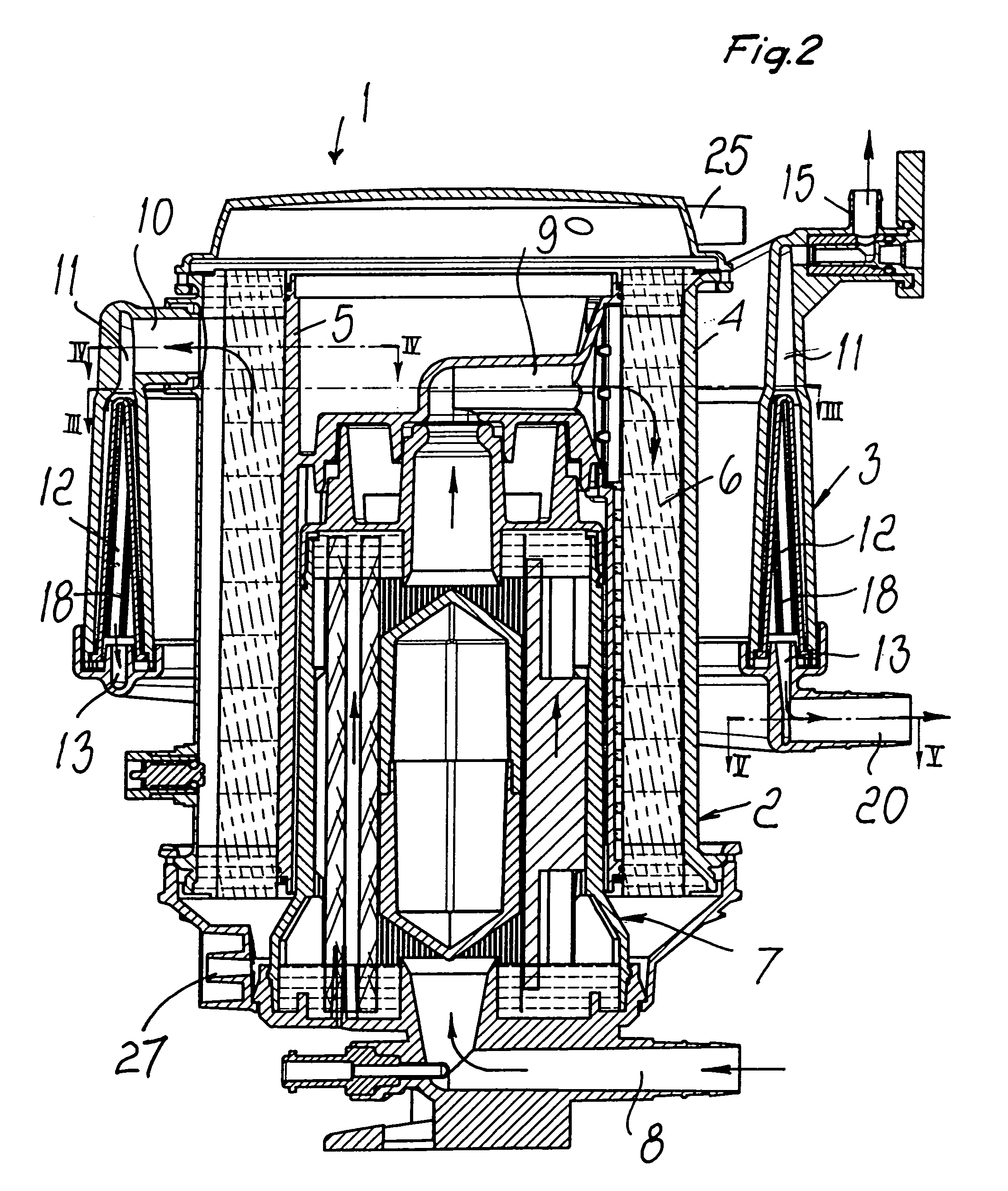 Device for oxygenating blood in an extracorporeal circuit