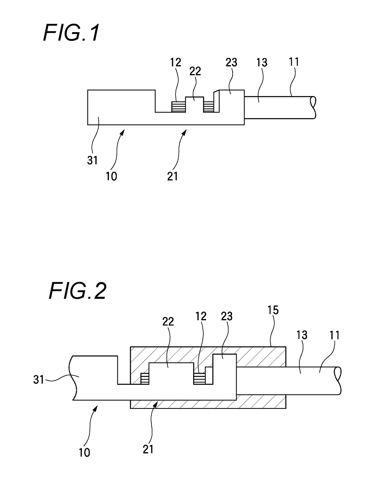 Method of connecting electric cable to connector terminal and compression-molding die