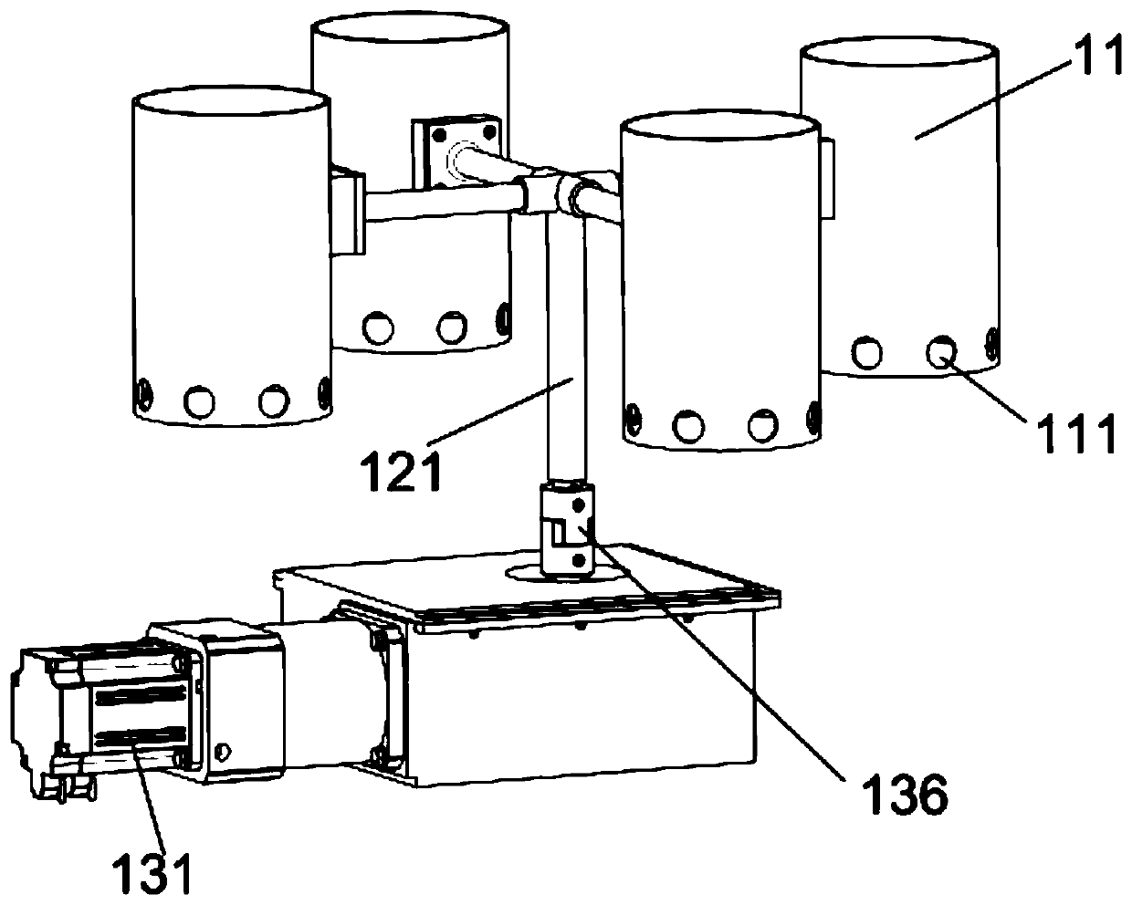 Automatic frying equipment for meatballs