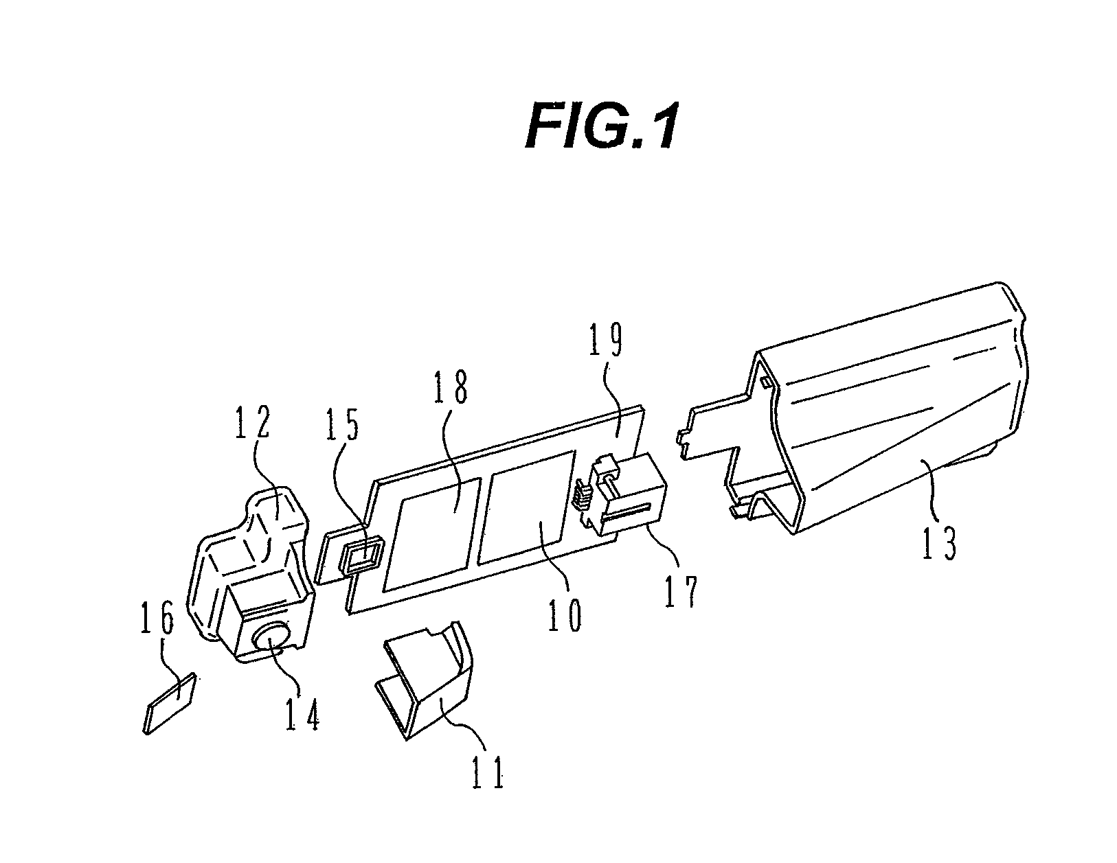 Camera for mounting in motor vehicle