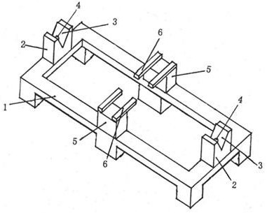 Steel plate stamping automobile axle housing circle cutting machining positioning device