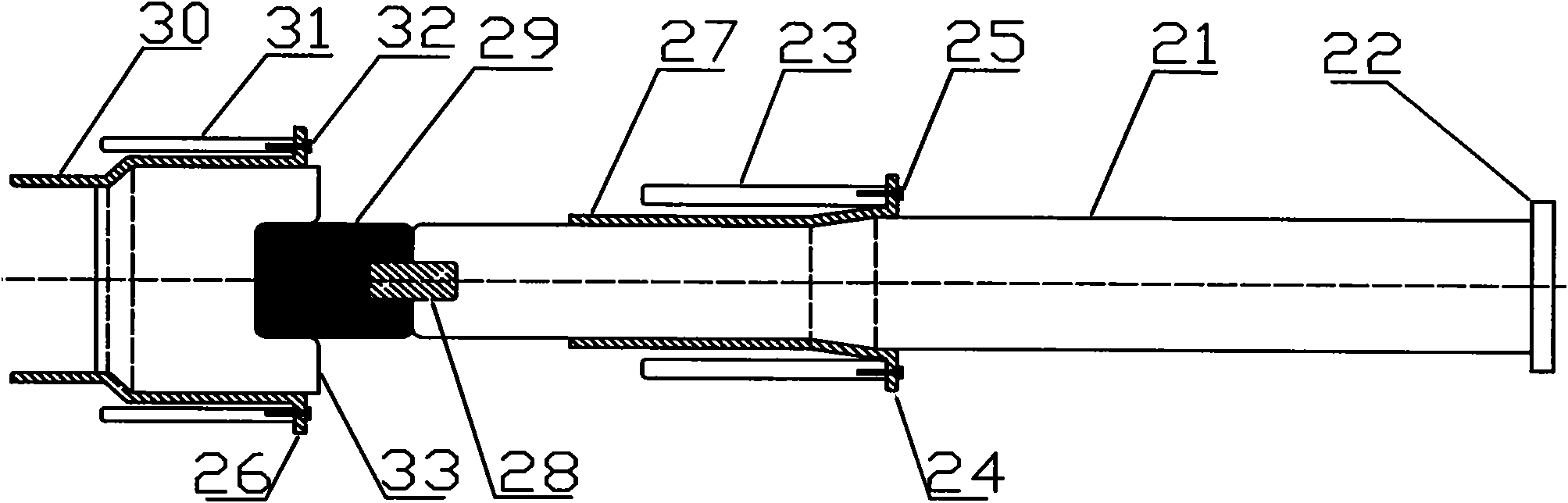 Method and device for simulating automobile collision complex curve