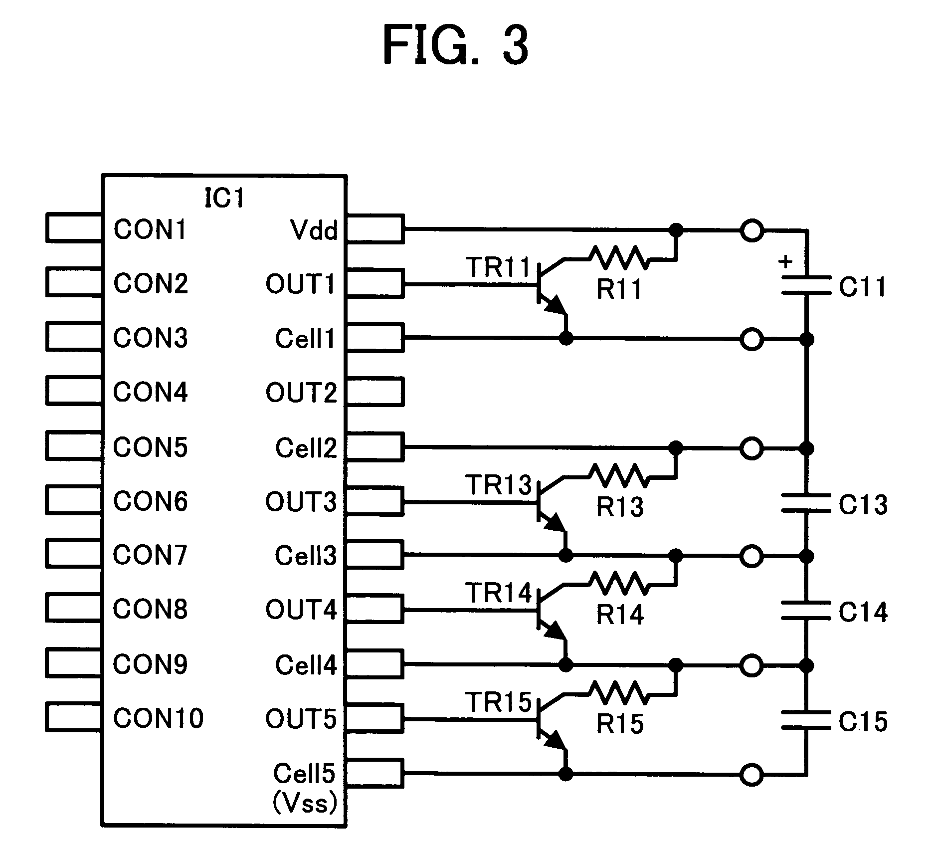 Semiconductor apparatus and method of charging desired number of capacitors