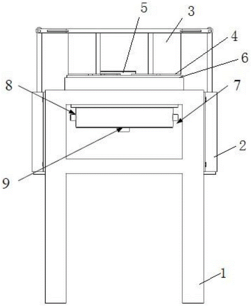 Manhole cover positive and negative pressure performance test bench and manhole cover positive and negative pressure performance test method