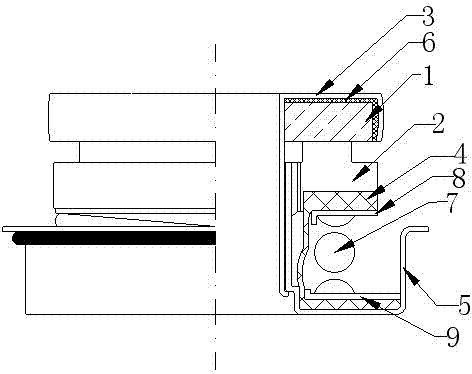 Component structure of water pump seal element as well as automatic manufacturing mechanism and method thereof