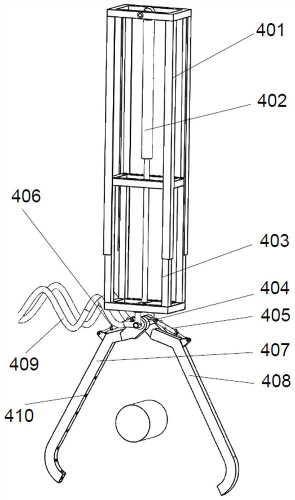 Underwater grasping salvage equipment and method suitable for long columnar equipment