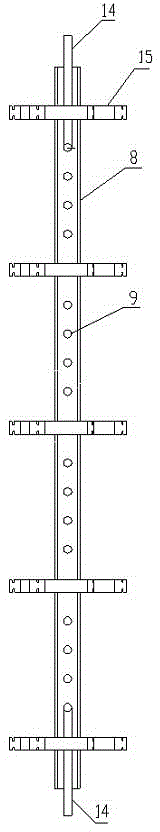 Hollow fiber ultrafiltration membrane module casting device, and casting method thereof